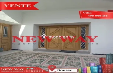 Villa de Plain Pied à Sousse, Proche de toutes Commodités